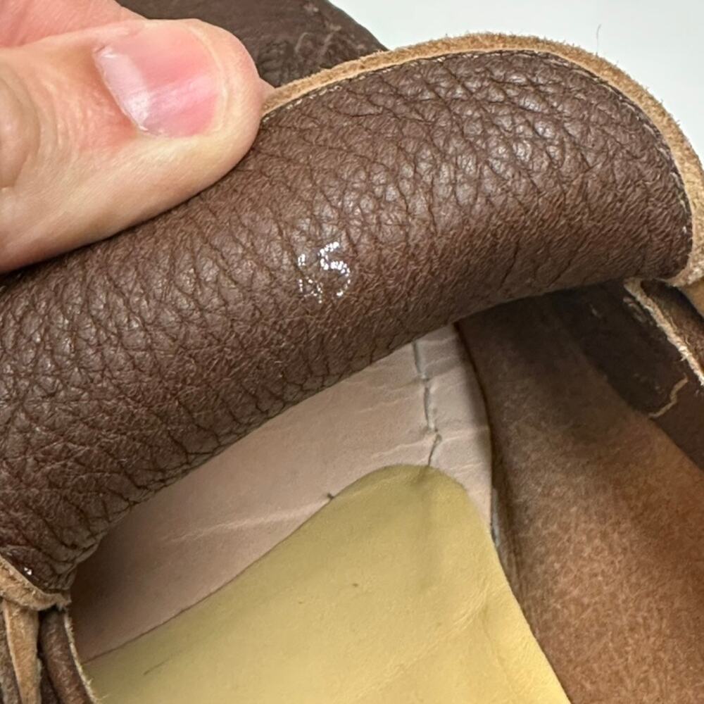 WORN TWICE Brunello Cucinelli Deerskin Tassel Loafer Tobacco Italy EU 45 US 12 - Picture 9 of 11